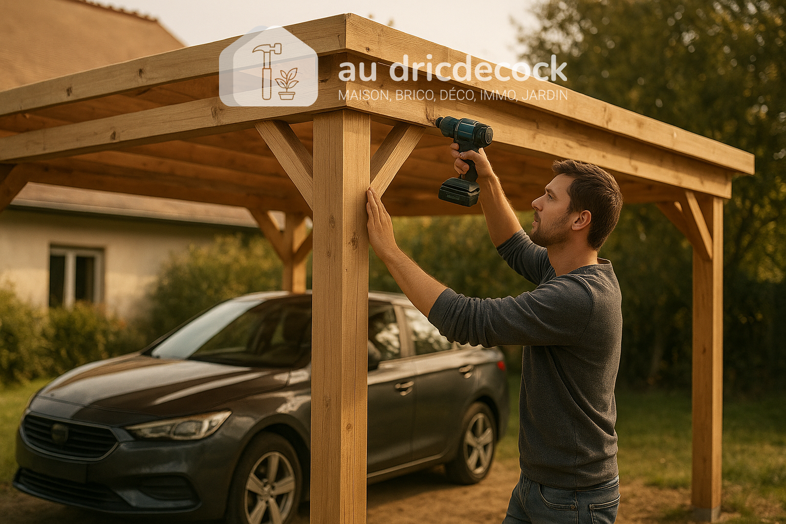 Construire un carport en bois pour abriter sa voiture