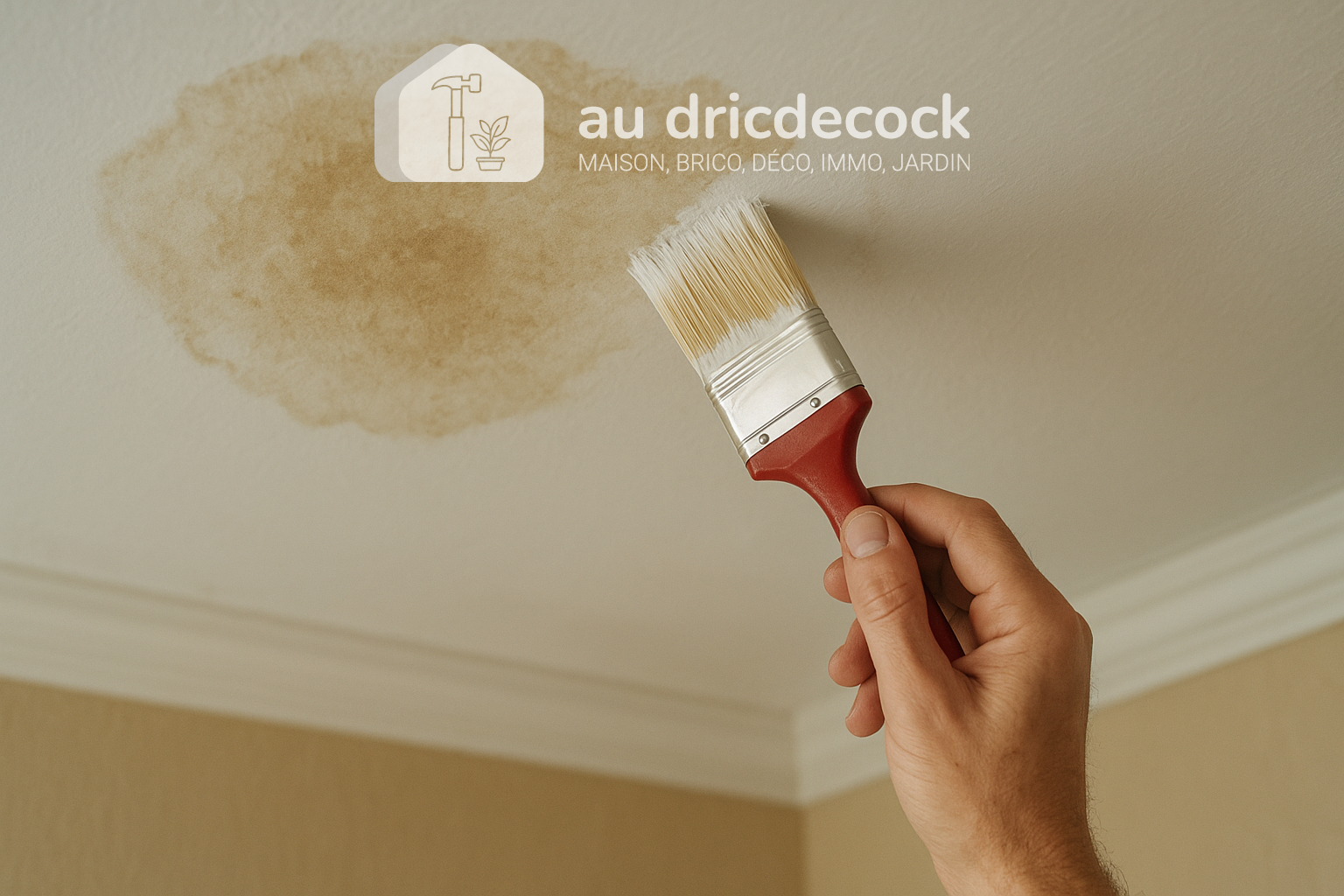 Comment effacer une tache d’humidité sur un plafond peint