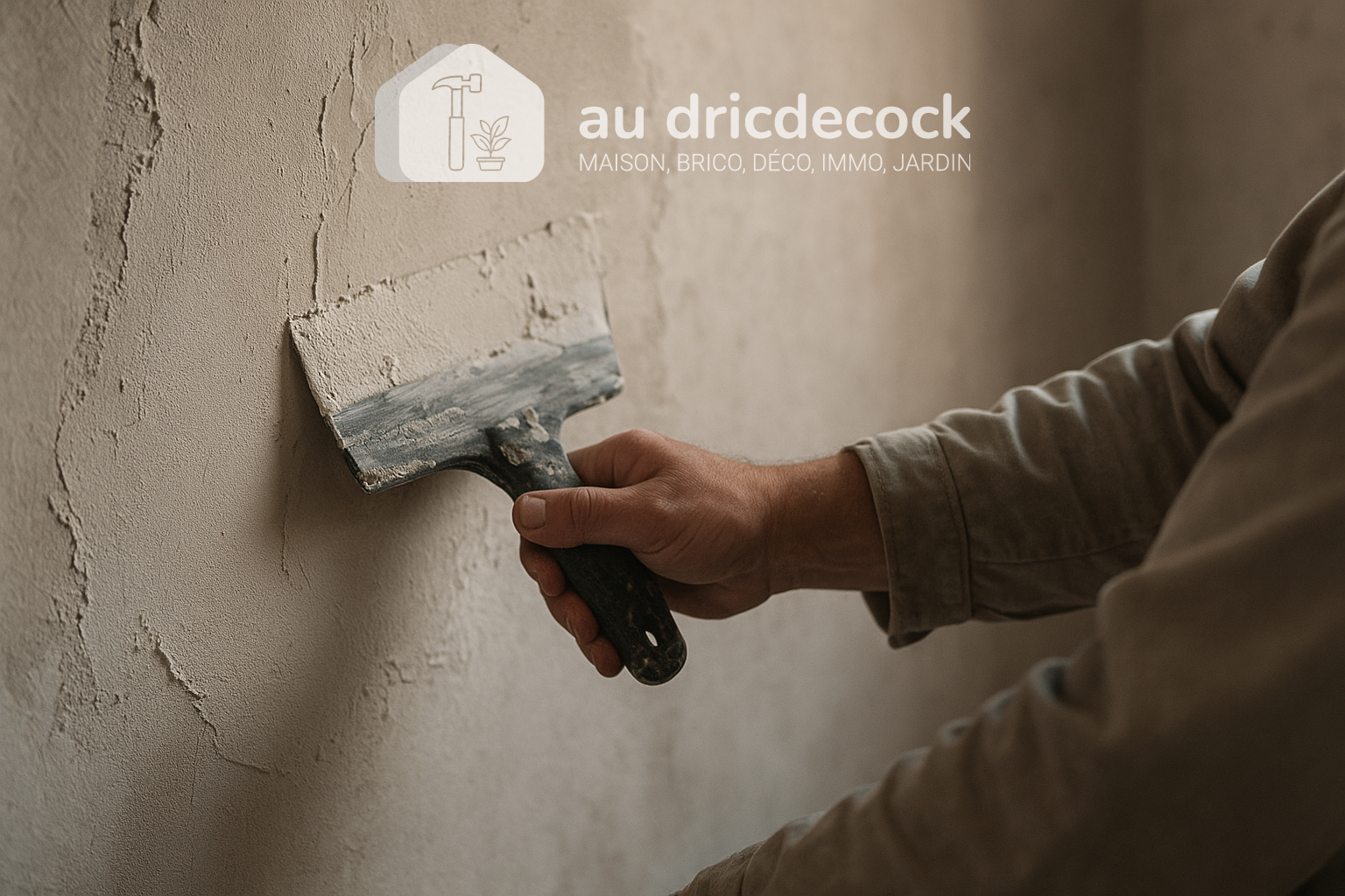 Préparer un mur avec de l&rsquo;enduit de lissage avant peinture